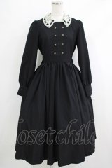 Innocent World / レース衿ナポレオンワンピース M ブラック H-25-10-19-1003-IW-OP-NS-ZH