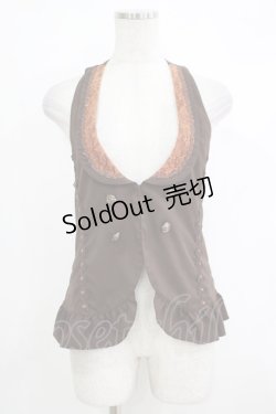 画像1: axes femme / バックティアードベスト M ブラウン H-25-10-19-1029-AX-TO-NS-ZH