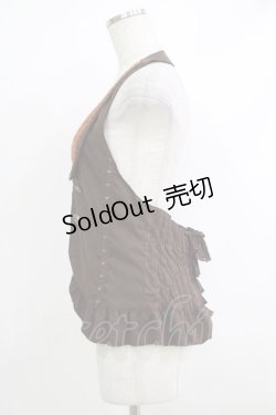 画像2: axes femme / バックティアードベスト M ブラウン H-25-10-19-1029-AX-TO-NS-ZH