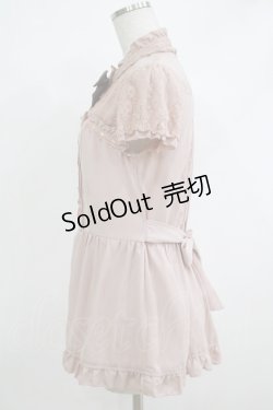 画像2: axes femme / 刺繍入りビスチェブラウス M アワピンク H-25-10-19-1032-AX-BL-NS-ZH