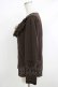 画像2: axes femme / シャボ付きラッフルブラウス M ブラウン H-25-10-19-1037-AX-BL-NS-ZH (2)