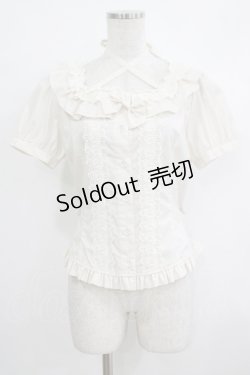画像1: Innocent World / スクエアーコットンレースブラウス M 生成り H-25-10-19-1038-IW-BL-NS-ZH