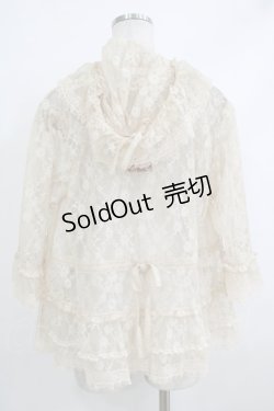 画像3: PINK HOUSE / フラワーラッセルフードブラウス  生成り H-25-10-19-1042-LO-BL-NS-ZH