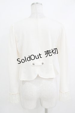 画像3: axes femme / ペプラムデザインボレロ M オフ H-25-10-19-1044-AX-TO-NS-ZH