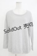 Franche Lippee / バックフリルトップス M グレー H-25-10-19-1049-LO-TO-NS-ZH