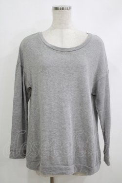 画像1: Franche Lippee / バックフリルトップス M グレー H-25-10-19-1049-LO-TO-NS-ZH