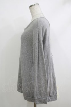 画像2: Franche Lippee / バックフリルトップス M グレー H-25-10-19-1049-LO-TO-NS-ZH