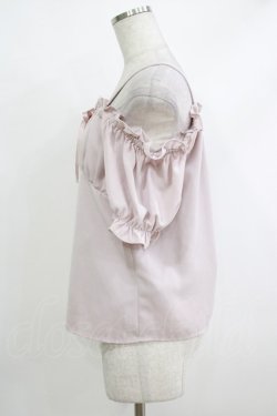 画像2: Ank Rouge / はしごリボンオフショルパフブラウス Free M H-25-10-19-1050-CA-BL-NS-ZH