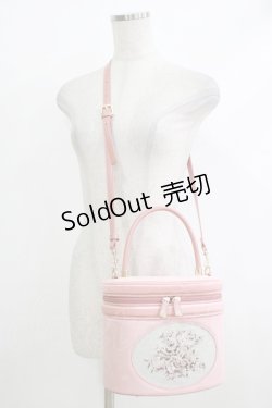 画像1: an another angelus / フレームローズ刺繍バニティバッグ  ピンク H-25-10-19-1051-CA-BG-NS-ZH