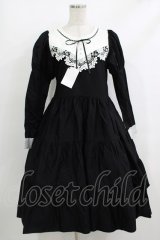 marcHenTica / ル・レザンワンピース プリンセスサイズ/丈-10cm ブラック H-25-10-19-1005-LO-OP-NS-ZH