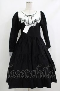 marcHenTica / ル・レザンワンピース プリンセスサイズ/丈-10cm ブラック H-25-10-19-1005-LO-OP-NS-ZH