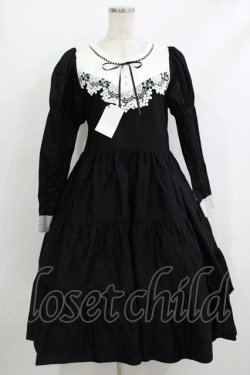 画像1: marcHenTica / ル・レザンワンピース プリンセスサイズ/丈-10cm ブラック H-25-10-19-1005-LO-OP-NS-ZH