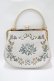 画像2: an another angelus / リボンローズ刺繍がま口バッグ  IVORY H-25-10-19-1052-CA-BG-NS-ZH (2)