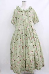 PINK HOUSE / ブロッサムローズプリントワンピース  ミント H-25-10-19-1006-LO-OP-NS-ZH