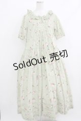PINK HOUSE / ブロッサムローズプリントワンピース  ミント H-25-10-19-1006-LO-OP-NS-ZH