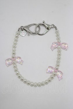 画像1: Maison de FLEUR / オーロラリボンパールチャーム  オフ H-25-10-19-1068-LO-ZA-NS-ZH
