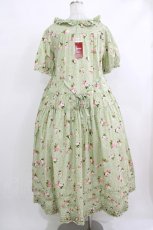 画像3: PINK HOUSE / ブロッサムローズプリントワンピース  ミント H-25-10-19-1006-LO-OP-NS-ZH (3)