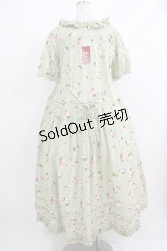 画像3: PINK HOUSE / ブロッサムローズプリントワンピース  ミント H-25-10-19-1006-LO-OP-NS-ZH (3)