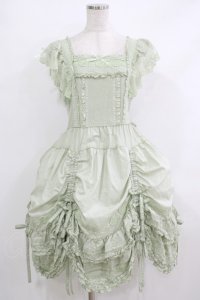 PINK HOUSE / ローズレース使いローンエプロンドレス  ミント H-25-10-19-1007-LO-OP-NS-ZH