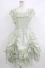 画像1: PINK HOUSE / ローズレース使いローンエプロンドレス  ミント H-25-10-19-1007-LO-OP-NS-ZH (1)
