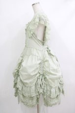 画像2: PINK HOUSE / ローズレース使いローンエプロンドレス  ミント H-25-10-19-1007-LO-OP-NS-ZH (2)