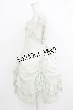 画像2: PINK HOUSE / ローズレース使いローンエプロンドレス  ミント H-25-10-19-1007-LO-OP-NS-ZH