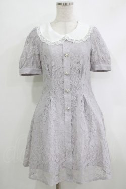 画像1: evelyn / レースワンピース Free ブルー H-25-10-19-1018-LO-OP-NS-ZH