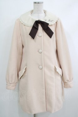 画像1: Amavel / リボンコート Free ピンク H-25-10-19-1020-CA-CO-NS-ZH