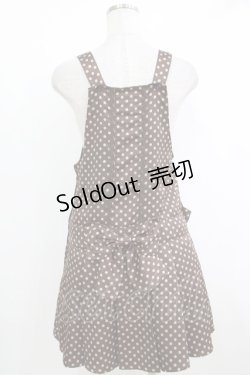 画像3: Innocent World / ドット柄サロペットジャンパースカート M ショコラ H-25-10-19-1021-IW-OP-NS-ZH