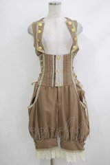 ALICE and the PIRATES / 時計ウサギのサロペット Free ベージュ H-25-10-19-1023-PA-OP-NS-ZH