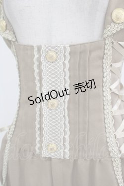 画像4: ALICE and the PIRATES / 時計ウサギのサロペット Free ベージュ H-25-10-19-1023-PA-OP-NS-ZH