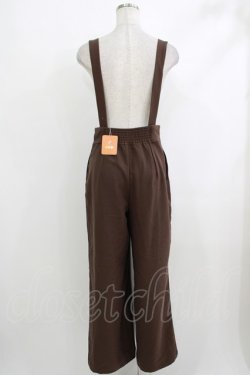 画像3: Fi.n.t / ダブル釦ハイウエストサスペンダー付きパンツ Free Brown H-25-10-19-1024-CA-OP-NS-ZH