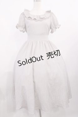 画像1: evelyn / レースフリルロングワンピース Free グレー H-25-10-19-005-LO-OP-NS-ZH