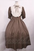 m petit by misako / ナシジムジキリカエワンピース M ブラウン H-25-10-19-007-LO-OP-NS-ZH