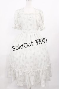 m petit by misako / AOKハナガラスクエアワンピース M 生成り H-25-10-19-009-LO-OP-NS-ZH