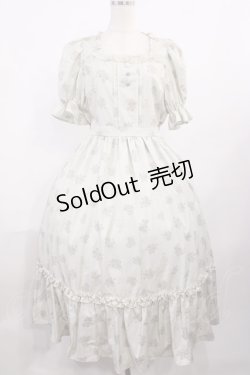 画像1: m petit by misako / AOKハナガラスクエアワンピース M 生成り H-25-10-19-009-LO-OP-NS-ZH