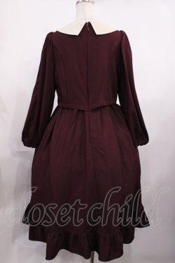画像2: m petit by misako / サンリオキャラクターズコラボ マイメロディワッペン付きワンピース M ボルドー H-25-10-19-014-LO-OP-NS-ZH