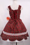 画像3: BABY,THE STARS SHINE BRIGHT / 裾スカラップタータンチェックジャンパースカートセット Free エンジ H-25-10-19-002-BA-OP-NS-ZH (3)