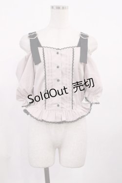 画像1: Honey Cinnamon / 肩ベルトブラウス Free ピンク H-25-10-19-026-LO-BL-NS-ZH