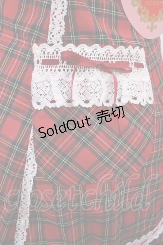 画像5: BABY,THE STARS SHINE BRIGHT / 裾スカラップタータンチェックジャンパースカートセット Free エンジ H-25-10-19-002-BA-OP-NS-ZH (5)