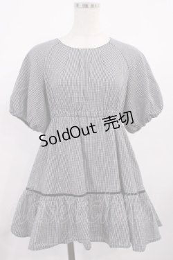 画像1: evelyn / バックリボンチュニック Free ブラック H-25-10-19-033-LO-TO-NS-ZH