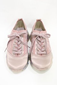 merry jenny / jacquard floral sneaker M ピンク H-25-10-20-1001-LO-SH-KB-ZH