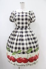 Emily Temple cute / アニバーサリーチェリーワンピース  ブラック H-25-10-20-1032-ET-OP-KB-ZT091