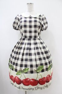 Emily Temple cute / アニバーサリーチェリーワンピース  ブラック H-25-10-20-1032-ET-OP-KB-ZT091