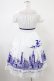 画像2: Moi-meme-Moitie / サイレントムーンワンピース(ミニ丈)  white x blue H-25-10-20-1037-MO-OP-KB-ZH (2)