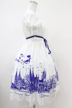 画像3: Moi-meme-Moitie / サイレントムーンワンピース(ミニ丈)  white x blue H-25-10-20-1037-MO-OP-KB-ZH
