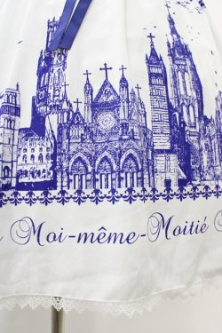 画像5: Moi-meme-Moitie / サイレントムーンワンピース(ミニ丈)  white x blue H-25-10-20-1037-MO-OP-KB-ZH