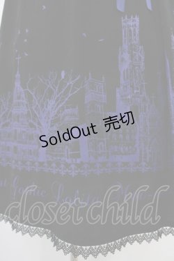 画像5: Moi-meme-Moitie / サイレントムーンワンピース（ミディアム丈）  ブラック×ブルー H-25-10-20-1038-MO-OP-KB-ZH