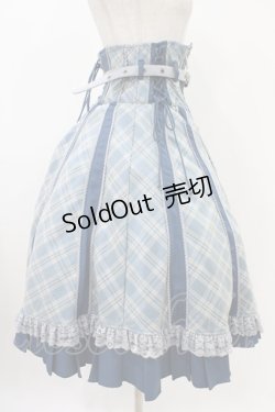 画像3: OZZ ANGELO / ローズハンティングジップスカート  ブルー H-25-10-20-1044-OO-SK-KB-ZH