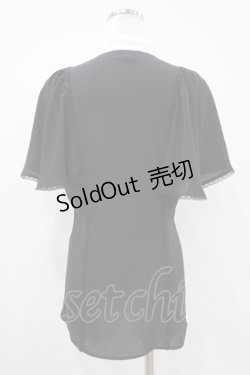 画像2: MIHO MATSUDA / ブラウス・ミウル M ブラック×ホワイト H-25-10-20-1054-GO-BL-KB-ZH